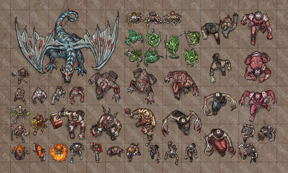 Tombs of Demise Virtual Tabletop Token Set / VTT Tokens Collection